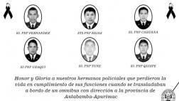 Facebook: los agentes que murieron en accidente de Apurímac