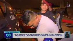 Miraflores: ‘raqueteros’ caen tras asaltar y golpear a jóvenes