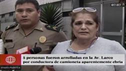 Miraflores: mujer que arrolló a cinco "estaba fuera de sí"