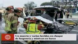 Panamericana Sur: un muerto y 7 heridos en triple choque