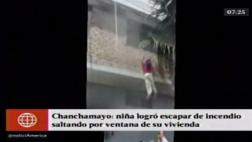 Junín: niña saltó de ventana para escapar de incendio