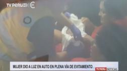 Mujer dio a luz en medio del tráfico de Vía de Evitamiento