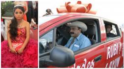 El alcalde que "robó poquito" le regaló auto a quinceañera Rubí