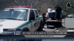 Seis muertos deja caída de camioneta a orilla del río Mantaro