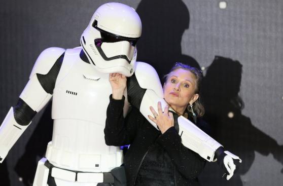 Carrie Fisher y otras figuras del espectáculo partieron en 2016
