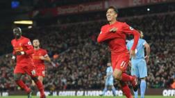 Liverpool goleó 4-1 a Stoke City y es segundo en Premier League