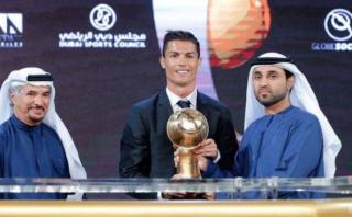 Cristiano Ronaldo y un nuevo premio: alzó el Globe Soccer