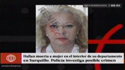 Surquillo: hallan muerta a mujer de 60 años en su habitación