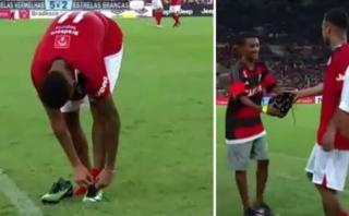 Neymar tuvo noble gesto y regaló botines a hincha del Flamengo