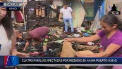 Incendio en el Callao deja sin hogar a ocho familias