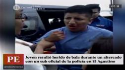 El Agustino: policía balea a vendedor tras pelea en paradero