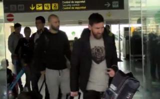Messi, Neymar y Suárez regresaron a Barcelona tras vacaciones