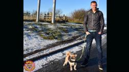 Atleta y perro que lo siguió 125 km ya están en casa