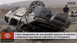 Ancón: los 5 muertos en Pasamayo son integrantes de una familia
