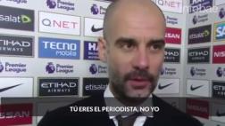Pep Guardiola vivió tenso momento con un periodista de la BBC
