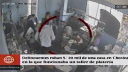Chosica: banda usó máscaras de animales para robar en taller