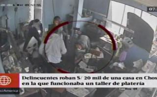 Chosica: banda usó máscaras de animales para robar en taller