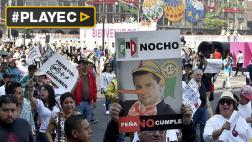 México: miles marchan contra aumento del precio de la gasolina