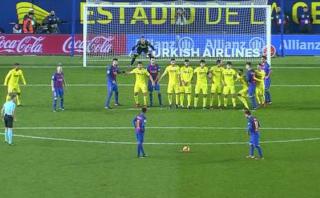 Lionel Messi: golazo de tiro libre al ángulo ante Villarreal