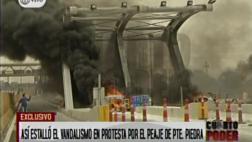 Peaje en Puente Piedra: Así estallaron los actos de vandalismo