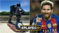 Argentina: estatua mutilada de Lionel Messi será restaurada