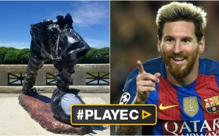 Argentina: estatua mutilada de Lionel Messi será restaurada