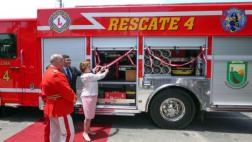 Bomberos de Lince recibieron donación de unidad de rescate