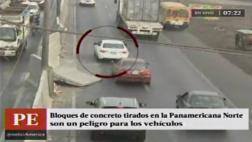 Tránsito fluido en Panamericana Norte con vigilancia policial