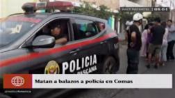 Comas: policía murió baleado por delincuentes