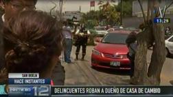 San Borja: asaltan a dueño de casa de cambio y hieren a sereno