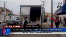 Tacna: sujetos roban más de S/ 5 mil de camión repartidor