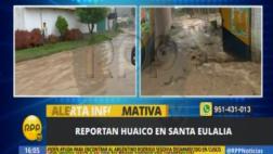 Huaico cayó en Santa Eulalia tras prolongadas lluvias