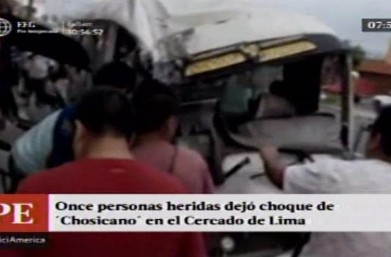 Once heridos deja nuevo accidente de 'Chosicano'