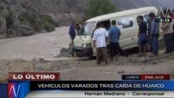 Huaicos también bloquearon la carretera Cañete-Yauyos