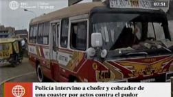 Chofer y cobrador detenidos por actos obscenos contra pasajera