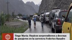 Caída de huaicos bloquean vías en Junín, Huánuco y Ayacucho