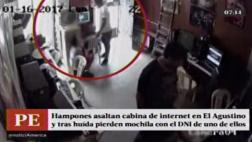 Ladrón deja DNI tras asaltar cabina de internet en El Agustino