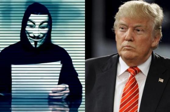 Anonymous amenaza a Trump a horas de su toma de mando