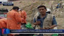 Brigadistas especialistas en rescate ingresaron a socavón