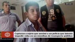 Cae un asesino del policía que trató de frustar robo en bus