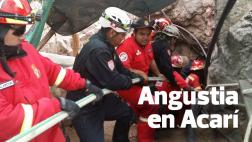 Bomberos se retiran de mina en la que siete quedaron atrapados
