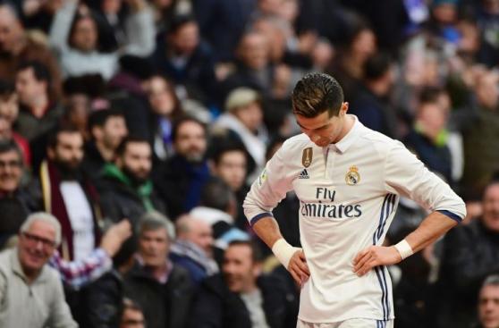 Cristiano Ronaldo y sus lamentos en el partido contra Málaga