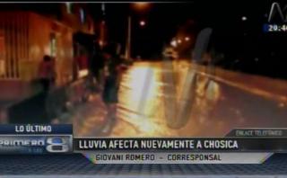 Chosica: intensa lluvia causa alarma por posible huaico