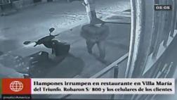Delincuentes asaltan restaurante en Villa María del Triunfo