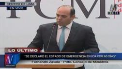 Declaran en emergencia a distritos afectados por lluvias en Ica