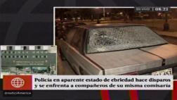 Policía ebrio se enfrentó a balazos a colegas de su comisaría