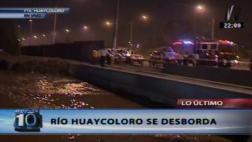 SJL: río Huaycoloro se desbordó y vecinos están atemorizados
