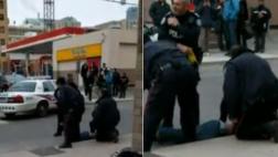 Twitter: violento arresto contra hombre afroamericano en Canadá