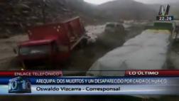 Arequipa: huaicos e inundaciones dejan dos muertos y un herido