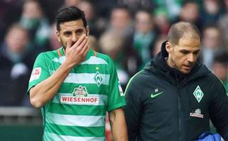 Claudio Pizarro: Bremen confirmó que sufrió problema muscular